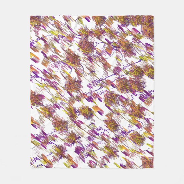 Abstraktes geometrisches Muster Fleecedecke (Vorderseite)