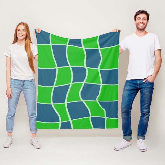 Abstraktes geometrisches Muster Fleecedecke (Beispiel)