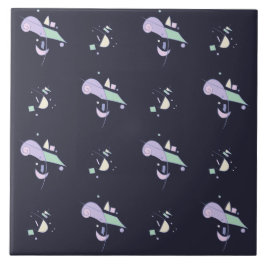 Abstraktes geometrisches Muster Fliese