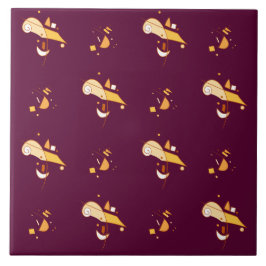 Abstraktes geometrisches Muster Fliese