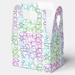 Abstraktes geometrisches Muster | gekocht und gefi Geschenkschachtel