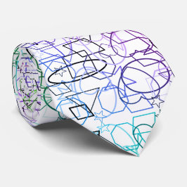Abstraktes geometrisches Muster | gekocht und gefi Krawatte