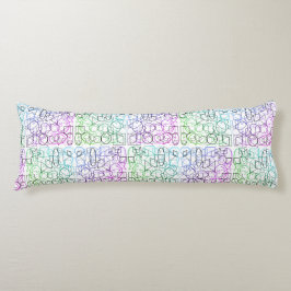 Abstraktes geometrisches Muster | gekocht und gefi Seitenschläferkissen