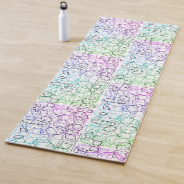 Abstraktes geometrisches Muster | gekocht und gefi Yogamatte