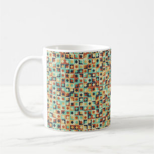 Abstraktes geometrisches Muster generativer Berech Kaffeetasse