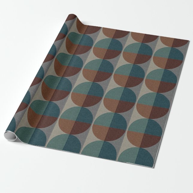 Abstraktes geometrisches Muster. Geschenkpapier (Ungerollt)