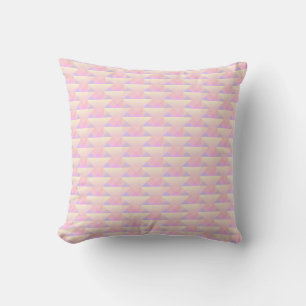 Abstraktes geometrisches Muster in rosa Tönen Kissen