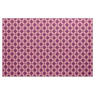 Abstraktes geometrisches Muster in rosa und Lila T Stoff