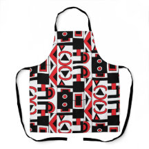 Abstraktes geometrisches Muster in Schwarz-Weiß