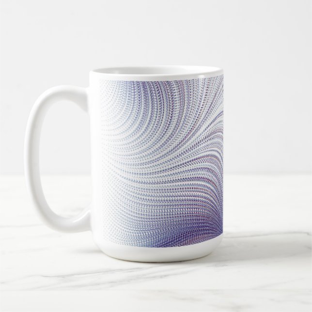 Abstraktes geometrisches Muster Kaffeetasse (Links)