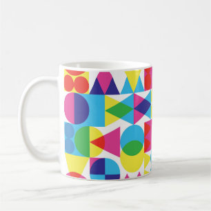 Abstraktes geometrisches Muster. Kaffeetasse