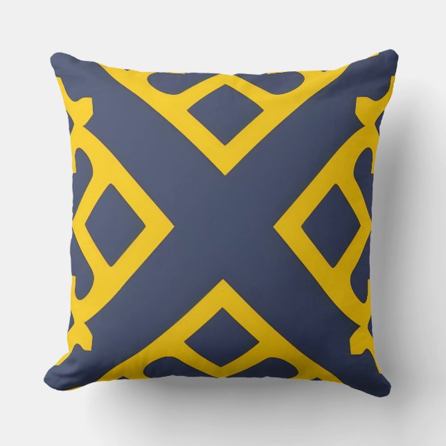 Abstraktes geometrisches Muster Kissen (Vorderseite)