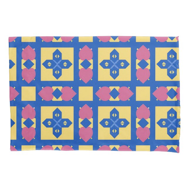 Abstraktes geometrisches Muster Kissenbezug (Vorderseite)