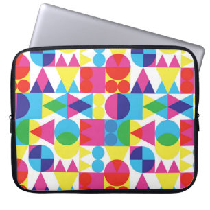 Abstraktes geometrisches Muster. Laptopschutzhülle