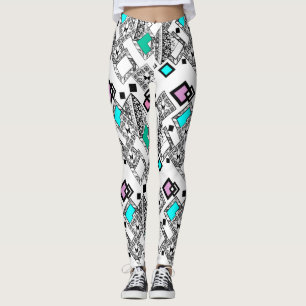 Abstraktes geometrisches Muster Leggings