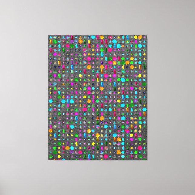 Abstraktes geometrisches Muster Leinwand  (Vorderseite)