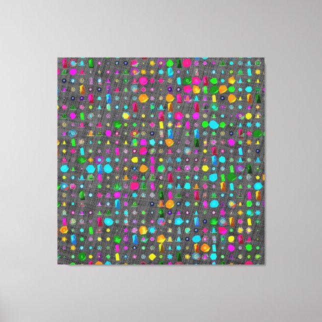 Abstraktes geometrisches Muster Leinwand  (Vorderseite)