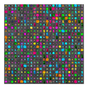 Abstraktes geometrisches Muster Leinwand Poster