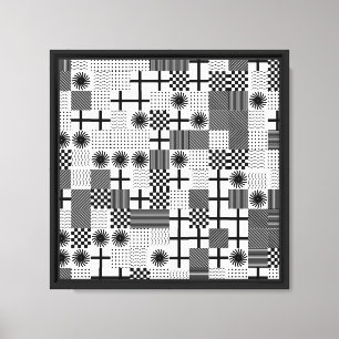 Abstraktes geometrisches Muster Leinwanddruck