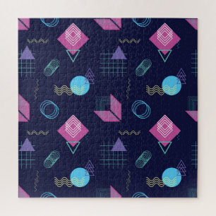 Abstraktes geometrisches Muster, Linienformen. Puzzle