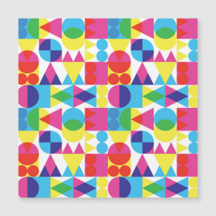 Abstraktes geometrisches Muster. Magnetkarte