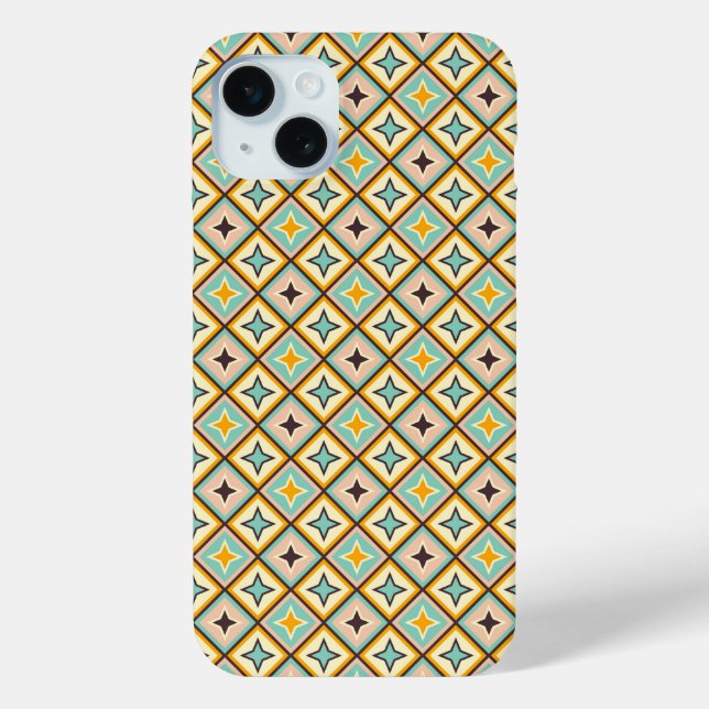 Abstraktes geometrisches Muster mit Diamantformen Case-Mate iPhone Hülle (Rückseite)
