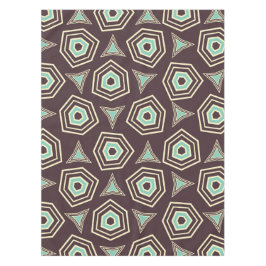 Abstraktes geometrisches Muster mit geschichteten  Tischdecke