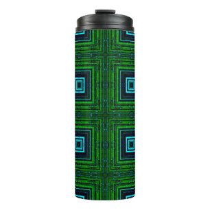 Abstraktes geometrisches Muster mit Kaleidoskop ab Thermosbecher