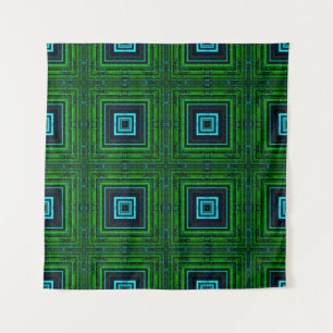 Abstraktes geometrisches Muster mit Kaleidoskop ab Wandteppich