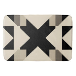 Abstraktes geometrisches Muster mit kontrahiertem  Badematte