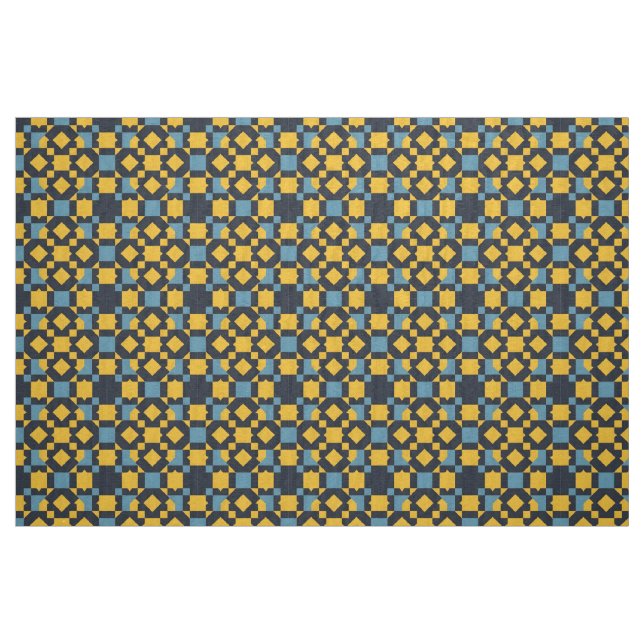 Abstraktes geometrisches Muster mit lebendigen Far Stoff (Fat Quarter (45,7 x 55,9 cm))