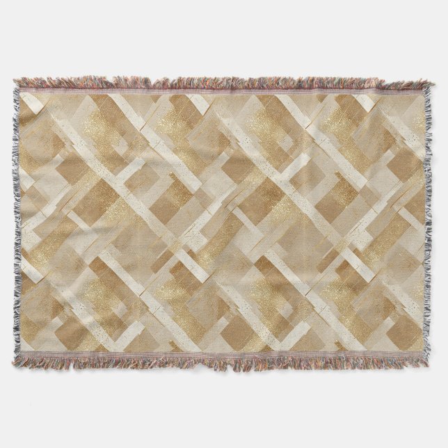 Abstraktes geometrisches Muster mit Metallic Decke (Vorderseite)