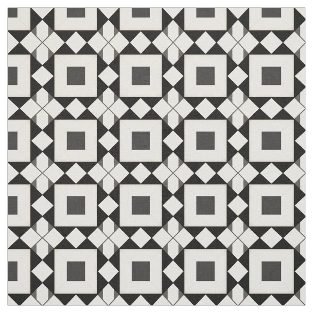 Abstraktes geometrisches Muster mit Retrofarben Stoff (Muster)