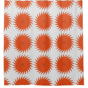 Abstraktes geometrisches Muster mit Streifen, Lini Duschvorhang