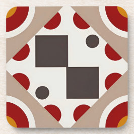 Abstraktes geometrisches Muster mit symmetrischen  Getränkeuntersetzer