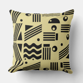 Abstraktes geometrisches Muster moderner Kunst Kissen
