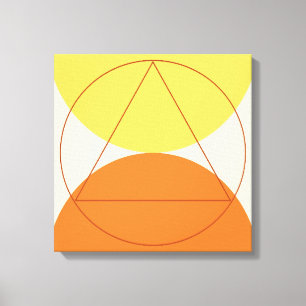 Abstraktes geometrisches Muster moderner Kunst Leinwanddruck