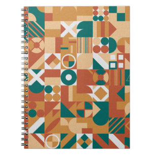Abstraktes geometrisches Muster. Multicolor Figure Notizblock