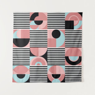 Abstraktes geometrisches Muster. Nahtloser moderne Wandteppich