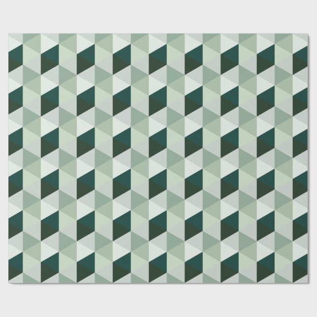 Abstraktes geometrisches Muster - Nr. 01 Geschenkpapier (Flach)
