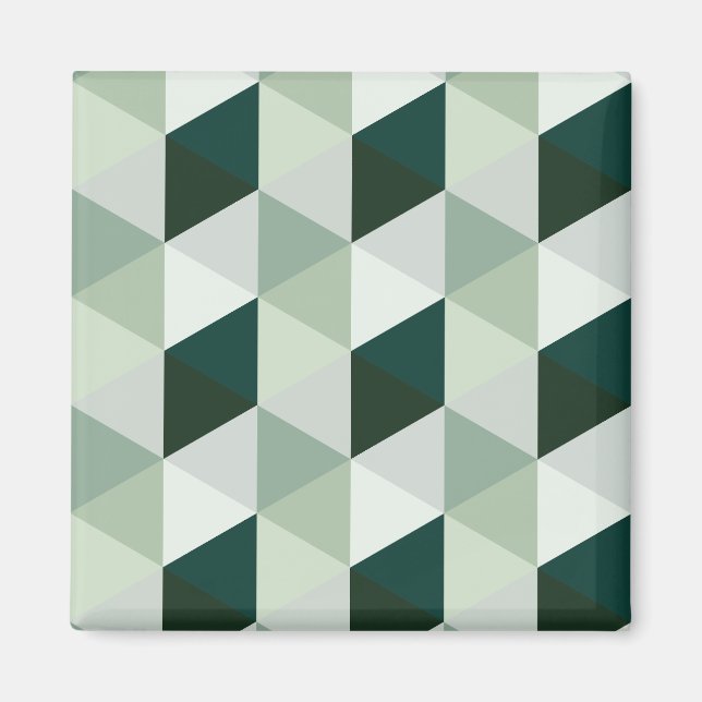 Abstraktes geometrisches Muster - Nr. 01 Magnet (Vorne)
