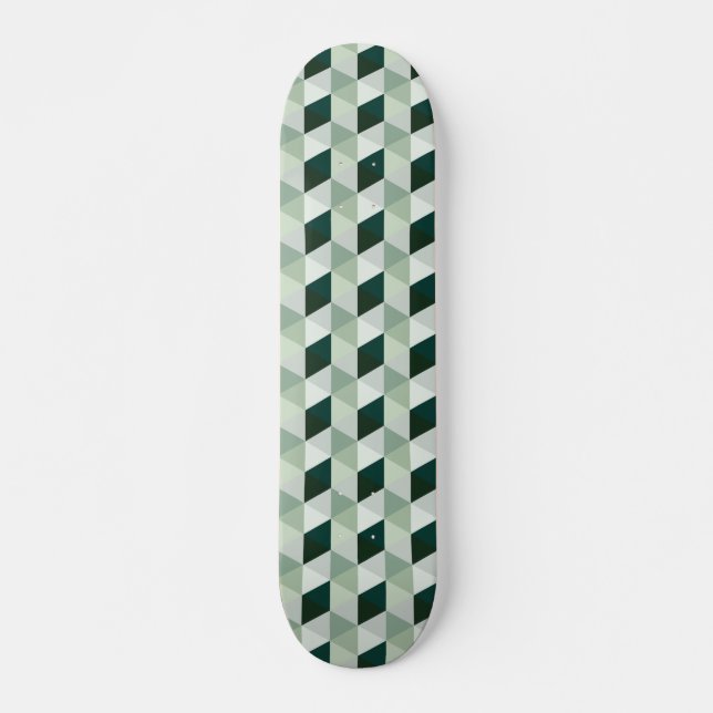 Abstraktes geometrisches Muster - Nr. 01 Skateboard (Vorne)