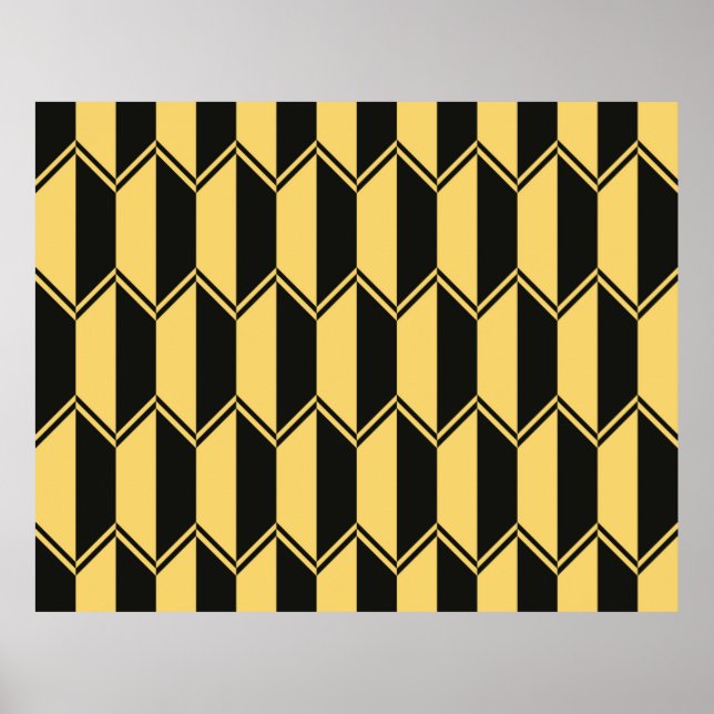 Abstraktes geometrisches Muster Poster (Vorne)