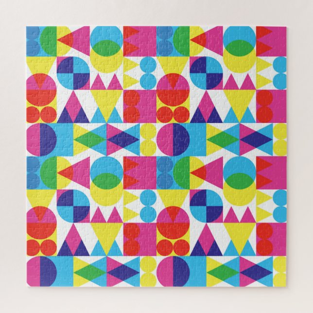 Abstraktes geometrisches Muster. Puzzle (Vertikal)