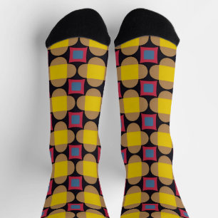 Abstraktes geometrisches Muster Socken