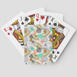 Abstraktes geometrisches Muster Spielkarten