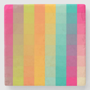 Abstraktes geometrisches Muster Steinuntersetzer