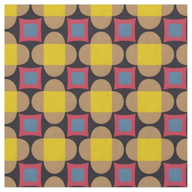 Abstraktes geometrisches Muster Stoff (Nahaufnahme)