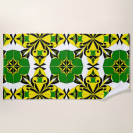 Abstraktes geometrisches Muster Strandtuch