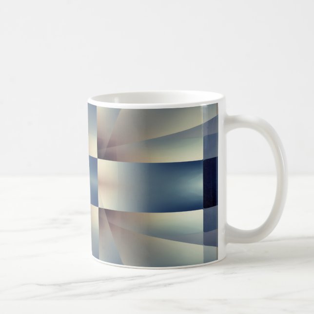Abstraktes geometrisches Muster Tasse (Rechts)